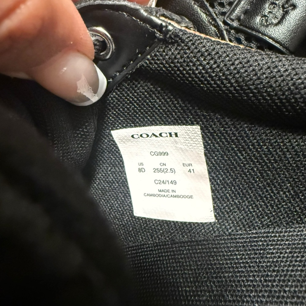 NWT Coach Men’s Signature Canvas & Leather Sneakers | Size 8D / 41 - Picture 7 of 9